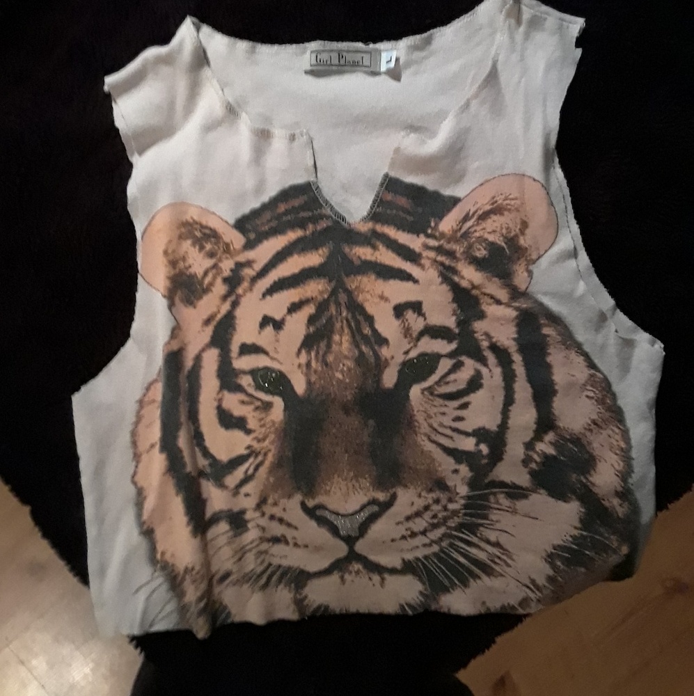 Vintage Tiger Crop 🐯